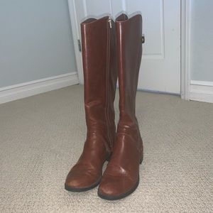 brown riding boots